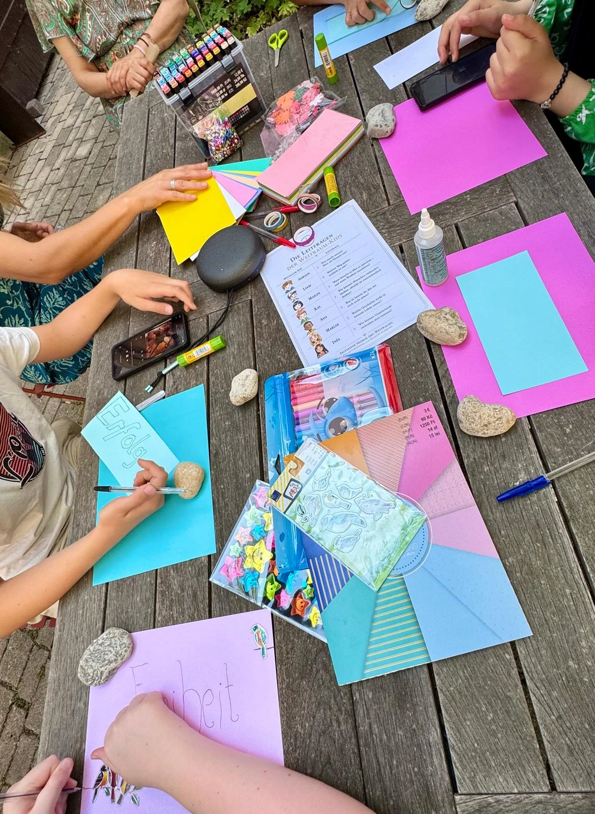 Impression vom Pilotprojekt Kochen mit den Weitraum-Kids