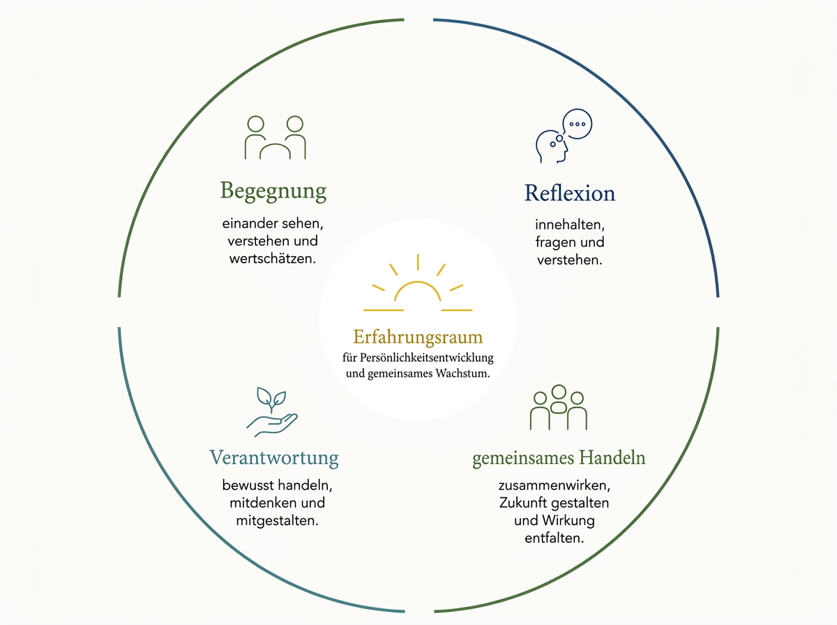 Erfahrungsraum: Begegnung, Reflexion, Verantwortung und gemeinsames Handeln